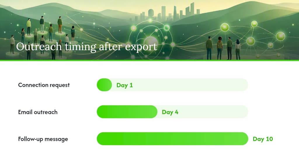 After export: how to segment, enrich, and sequence your leads — overview diagram