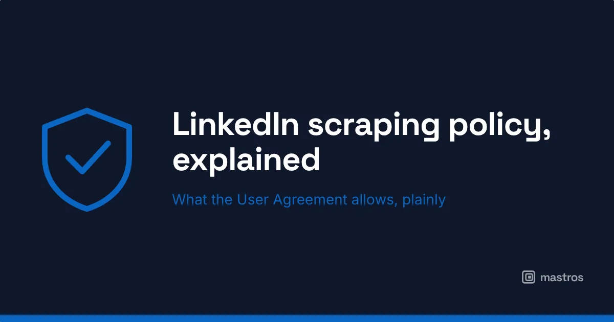 LinkedIn scraping policy, explained